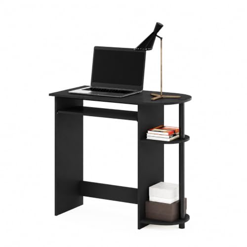 Furinno Simplistic Easy Assembly Computer Desk, With Keyboard Tray, Espresso/Black - color: Espresso/Black, size: 31.5 Inch Wide