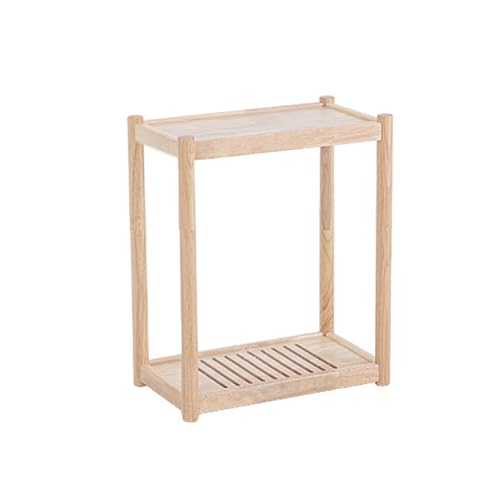CPU Stand Wood PC Tower Stand CPU Holder Multi-Tier CPU Rolling Stand Mobile Desktop Printer Cart with Invisible Caster Wheels for Office Home PC Tower Stand(Small) - size: Small