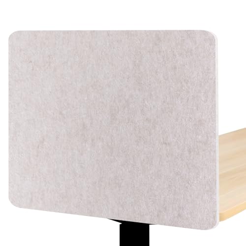 2-Pack Felt Desk Dividers, Clamp-On Privacy Panels, 16 x 24 Inch, Oatmeal - color: Oatmeal, size: 16×24 in (2pcs)