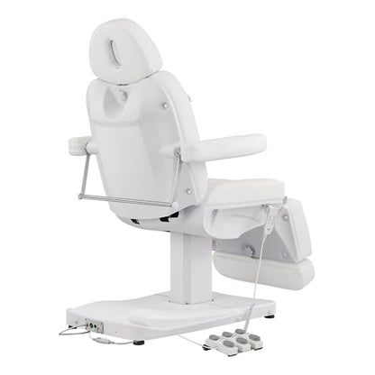 Full Electrical Medical Aesthetic Chair Facial Beauty Bed Podiatry Doctors Office Chair with 3 Motors INK - color: White-2pack