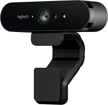 Logitech 4K Pro Webcam, 4K Resolution at 30 fps, Auto Focus, Wide 90° Diagonal Field of View, 5X Digital Zoom, RightLight 3 with HDR (Renewed)