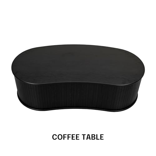 NTC Ripple (Coffee Table, Burnt Black) - color: Burnt Black, style: Coffee Table