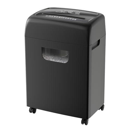 18-Sheet Heavy Duty Cross-Cut Paper Shredder with 5.28 Gallon Pullout Bin - P-4 Security Level Paper Shredder for Home Office Use, 45-Min Continuous Operation & Ultra-Quiet 62 dB Performance