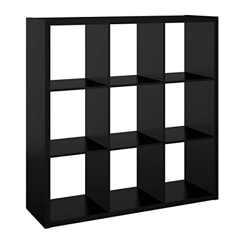 ClosetMaid Decorative Open Back 9-Cube Storage Organizer, Black - color: Black, size: 9-Cube