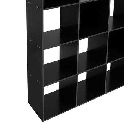 5-Tier Stepped Bookshelf, 15 Cube Storage Organizer, Freestanding Ladder Bookcase, L-Shaped Corner Shelf, Room Divider Shelf, 57.5" Tall Modern Display Shelf for Home Office Living Room - size: 15-Cube/L-Shaped