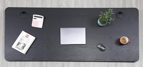 ApexDesk Quattro Series 60" Electric Adjustable Standing Computer Desk for Home and Office Width and Height Adjustable, Rectangular Black - color: Black Rectangular, size: 60" Rectangular