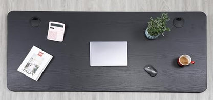 ApexDesk Quattro Series 60" Electric Adjustable Standing Computer Desk for Home and Office Width and Height Adjustable, Rectangular Black - color: Black Rectangular, size: 60" Rectangular
