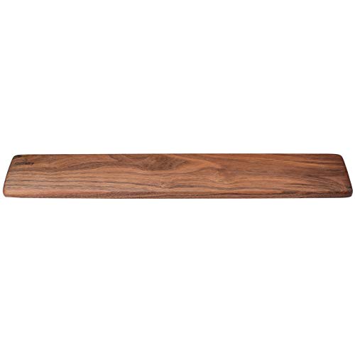 Wooden Keyboard Wrist Rest, Keyboard Wooden Palm Rest, Keyboard Wrist Rest Pad, Walnut Wrist Rest, Solid Wood Mouse Pad Wrist Guard, Wrist Rest Pad, Wrist pad for Keyboard, (Black Walnut, 11.8in) - color: Black Walnut, size: 11.8in