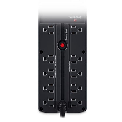 CyberPower CP1500GAVR Line‑Interactive UPS Battery Backup | 1500VA/900W, AVR, 10 Outlets, LCD Display, Mini-Tower, UL Certified - size: 1500VA