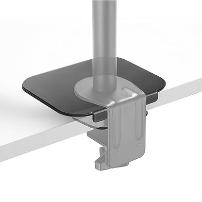 Mount-It! Monitor Mount Reinforcement Plate, Steel Desk Protector for Glass and Thin Tabletops, Compatible with C-Clamp and Grommet Mounts, Anti-Skid EVA Pads, Supports Multi-Monitor Setups
