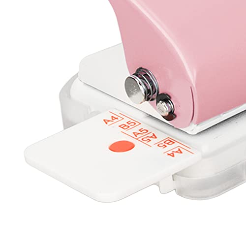Manual Binding Machines, Heavy Duty 6mm Coil Binding Machine with Ruler for B5 A5 Documents Multipurpose Hand Punch Tool for Office School Use