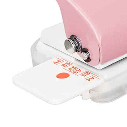 Manual Binding Machines, Heavy Duty 6mm Coil Binding Machine with Ruler for B5 A5 Documents Multipurpose Hand Punch Tool for Office School Use