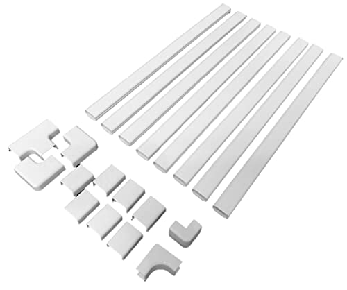 Legrand Wiremold Cordmate II 128 Inch 20 Piece Cord Cover Kit White - style: C210 Sortable - 144 Inches