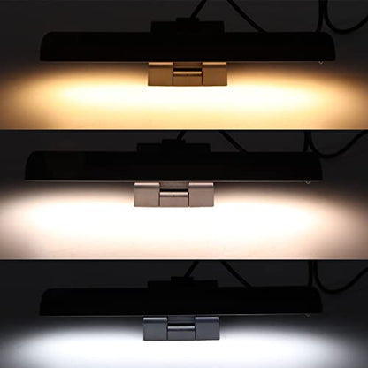 Computer Monitor Lamp with 3 Adjustable Color Temperatures, Dimmable LED Screen Light Bar with Touch Control, Asymmetric Optics for Eye Protection