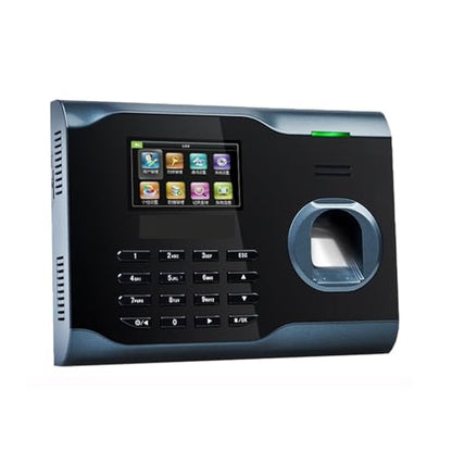 Time Clocks for Employees Small Business Attendance Machine WiFi Fingerprint and Card Employee Fingerprint Recognition Access Control System for Small Businesses,Black-