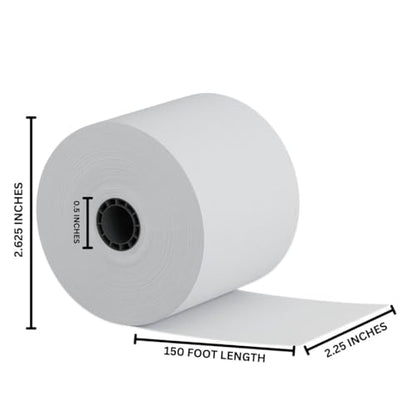 Upgrade Office Supply Adding Machine Tape, 2 1/4 x 150 ft, 3 Pack, Made in USA