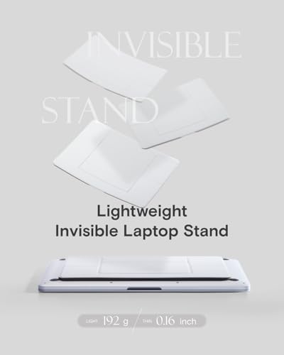 MOFT Invisible Laptop Stand, Stick-Free Tablet&Laptop Riser for Mobile Work - color: Misty Cove, size: 11-14" Laptops & 7-11" Tablets-Non-Adhesive