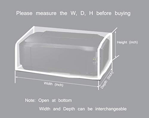 Large Printer Dust Cover (18W x 18D x 15H), We Have All Popular Size Printer Jacket Copiers Cover Compatible for Canon / HP / Epson / Brother Printers