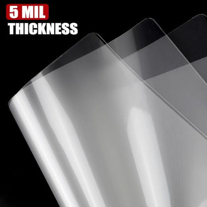 CAREGY 300 Pack Laminating Sheets, Holds 8.5 x 11 Inch Sheets,5 Mil | 9 x 11.5 Inches Thermal Laminating Pouches for Laminator, Clear, Letter Size, Office and School Supplies - size: 300PACK-5Mil (9 x 11.5Inches)