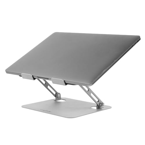 Wayfinder Supply Co. Portable Laptop Stand, Height Adjustable Riser with Open Back for Ventilation and Cooling, Foldable, Fits Laptops up to 17.3", Supports up to 11lbs. (WF-LAPTOPTABLET-COMPACT)