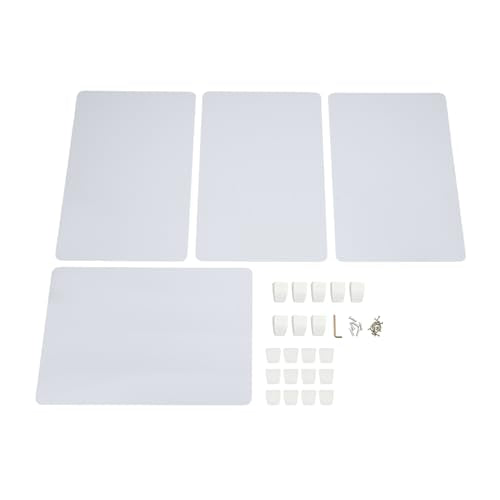 4PCS Desk Dividers Office Partitions, Privacy Desk Panel Protective, Acrylic Plexiglass Shield with Clamps for Offices Schools Call Centers - 23.6”L X15.8”W - color: White