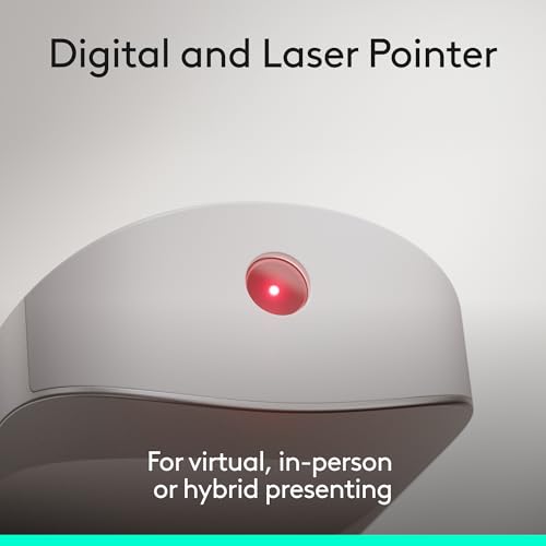 Logitech Spotlight 2 Presentation Remote Wireless Clicker Haptics - Sand | Haptics, digital highlighting, customizable actions, laser pointer, quick charge, Bluetooth, USB-C - color: Sand