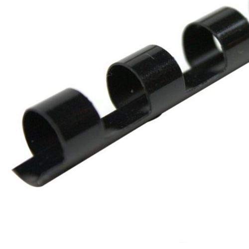 Plastic Comb Binding Spines, 5/16 Inch Diameter, Black, 40 Sheets, 100 Pack - 13516 - size: 5/16"