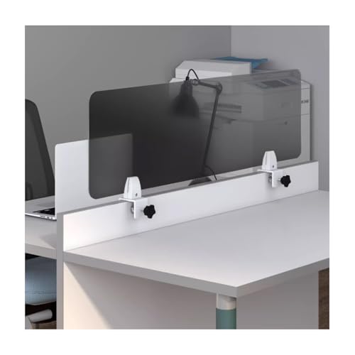 Acrylic Desk Divider Freestanding Partition Screen Portable Cubicle Protector Visual Distraction Guard Desktop Privacy Panel Tabletop Shield for Workstations - size: 40x100cm
