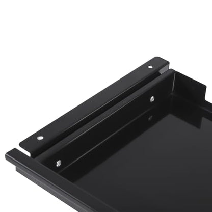 Under Desk Drawer, Sliding Pull-Out Keyboard Tray Organizer for Standing Desks，Pull-out Drawer for Mouse, Books, iPad, Office Supplies (Black)