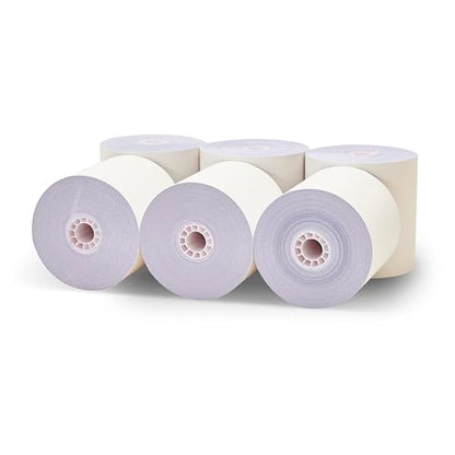 3 X 65' 3-ply White/Canary/Pink Carbonless Kitchen Paper 50 Rolls TMU 220, 50 Rolls - size: 3" x 65' 3-Ply W/C/P