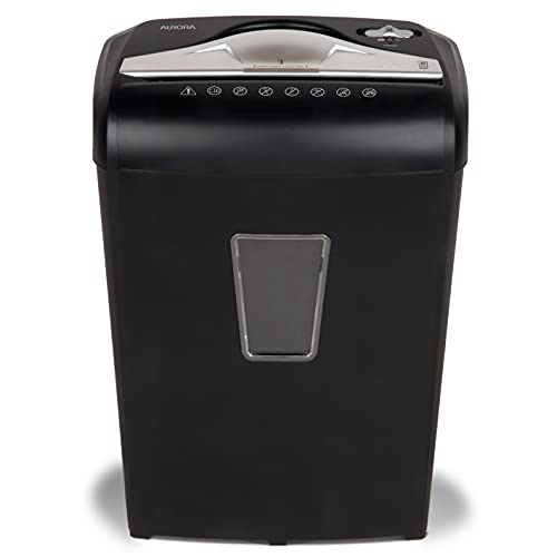 Aurora High-Security 8-Sheet Micro-Cut Paper Credit Card Shredder Black - style: 8-Sheet Micro-cut