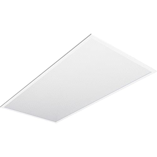 Lithonia Lighting CPX 2x4 LED Flat Panel Light, 2 ft. x 4 ft. LED Light Panel, Ceiling Lighting Fixture for Shop Lighting, 4000 Lumens, 4000K Cool White, A12 Prismatic Lens, White - color: 4000K | Prismatic Lens, size: 2 ft. x 4 ft., style: 4000 Lumens