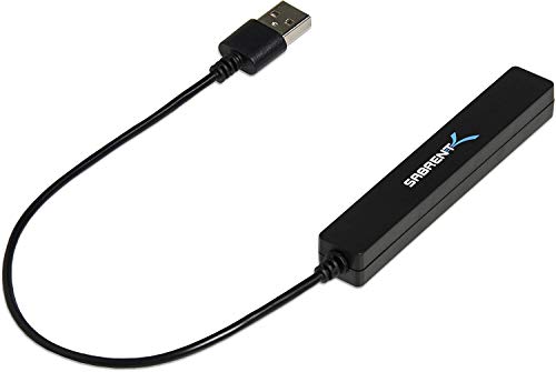 SABRENT 4-Port Portable USB 2.0 Hub for Laptop & Tablet (HB-MCRM) - size: 4-PORT