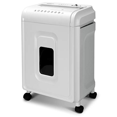 Aurora AU1262XA Anti-Jam 12-Sheet Crosscut Paper and CD/Credit Card Shredder, White/Gray - style: 12-Sheet Crosscut White