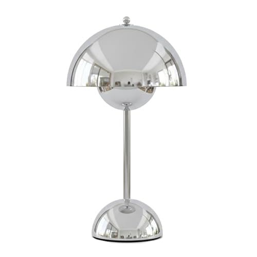 NordGlow Scandinavian LED Desk Lamp – Chrome, Adjustable Dimmable Table Lamp, Modern Minimalist Design, Energy-Efficient LED, Home & Office Lighting - color: Chrome