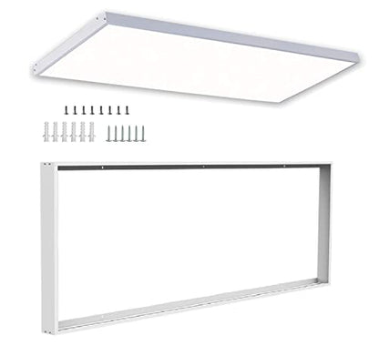 10 Pack 2x4 Surface Mount Kit for 2x4 LED Flat Panel Light | Aluminum 2'x4' ft Ceiling Frame Kit with Mounting Screws, Not Include LED Panel Light - size: 2x4 - 10 Pack