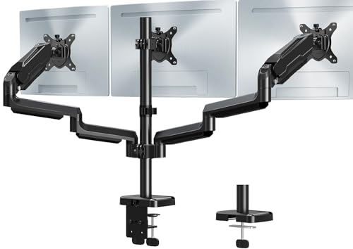 MOUNT PRO Triple Monitor Mount for Max 32" Screens, Up to 19.8lbs Each - color: Black(Max 32"), size: Triple