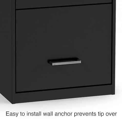 STAPLES Vertical File Cabinet for Letter/Legal Files, 3-Drawer, Letter/Legal Compatible, Locking, Black - style: 2 Pack