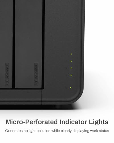 TERRAMASTER D4-320 External Hard Drive Enclosure 4-Bay (Diskless) | USB 3.2 Gen2 10Gbps, Type-C USB Storage, Hot Swappable Plug and Play (Diskless)