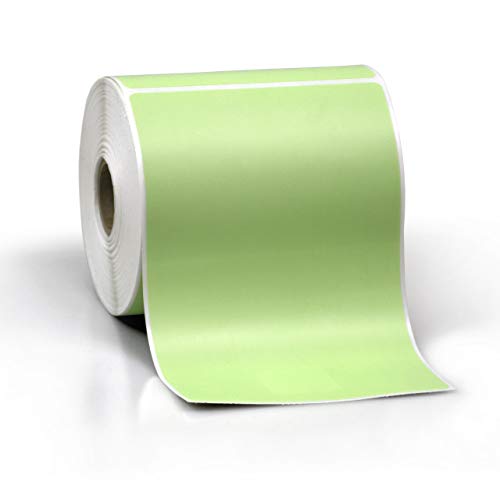 4" X 6" Direct Thermal Perforated Stickers Labels for Shipping Labels, Inventory, and Color Coding - Compatible with Zebra, Rollo, Godex and More (Green, 12 Rolls) - color: Green, size: 12 Rolls