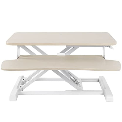 VIVO Light Wood 26 in Standing Desk Converter, DESK-V026KF - color: Light Wood, size: 26"