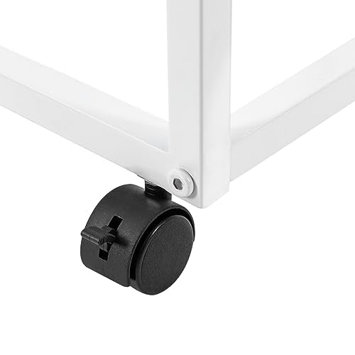 2 Tiers Metal Rolling File Carts with Wheels,Hanging Files Movable Pull-Out Folder Rack,Drawer File Cabinet Movable Pull-Out File Cabinet for Office, Classroom, Home Study, or Printer Room