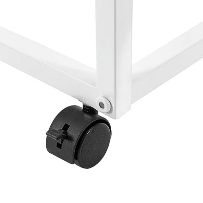 2 Tiers Metal Rolling File Carts with Wheels,Hanging Files Movable Pull-Out Folder Rack,Drawer File Cabinet Movable Pull-Out File Cabinet for Office, Classroom, Home Study, or Printer Room