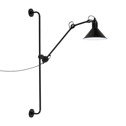 Swing Arm Wall Lamp Black Vintage Industrial Wall Sconce 360 Degree Rotatable Sconces Wall Lighting Adjustable Rocker Wall Mounted Reading Light Fixture for Indoor Bedroom Living Room Bedside