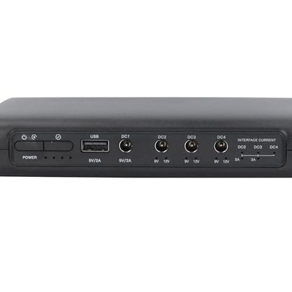 Compatible with Router Modem and Security Camera, Mini UPS Battery Backup 20000mAh 74Wh Uninterruptible Power Supply, DC 5V 9V 12V Output 3A Max, with US Plug and USB Port for