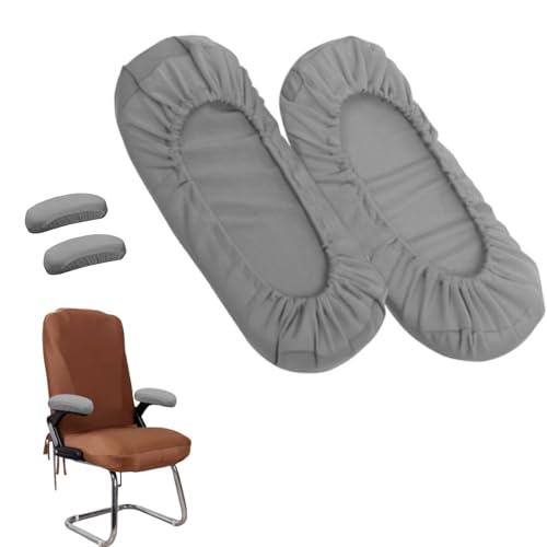 Kakalote Office Chair Armrest Covers, 1pair Stretchable Stretch Computer Chair Slipcover Desk Chairs Arm Cover for Office, Desk, Gaming Chairs (Grey-No Sponge pad) - color: Grey