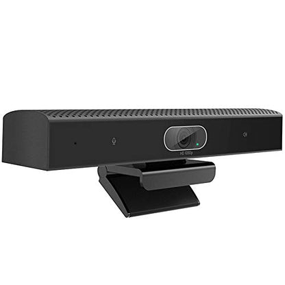 JACKLY Conference Room Camera with Microphone and Speaker, Wide Angle USB Video Conference Camera for Mac, PC, Laptop, Desktop (Black with Inverted Phase) - color: Black with inverted phase