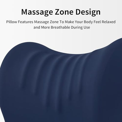 Ergonomic Office Chair Headrest, Adjustable Neck Support Pillow with Removable Washable Cover, Universal Head Rest Attachment for Office Chairs, Wheelchairs, Desk Chair Napping (Navy Blue) - color: Navy Blue
