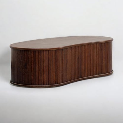 NTC Ripple (Coffee Table, Dark Walnut) - color: Dark Walnut, style: Coffee Table