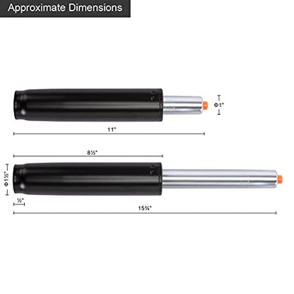 DUHOME Gas Lift Cylinder, Office Chair Cylinder Replacement Heavy Duty Gas Lift Hydraulic Pneumatic Piston Universal Size Fits Most Office Chairs, Black, 11-15.75"